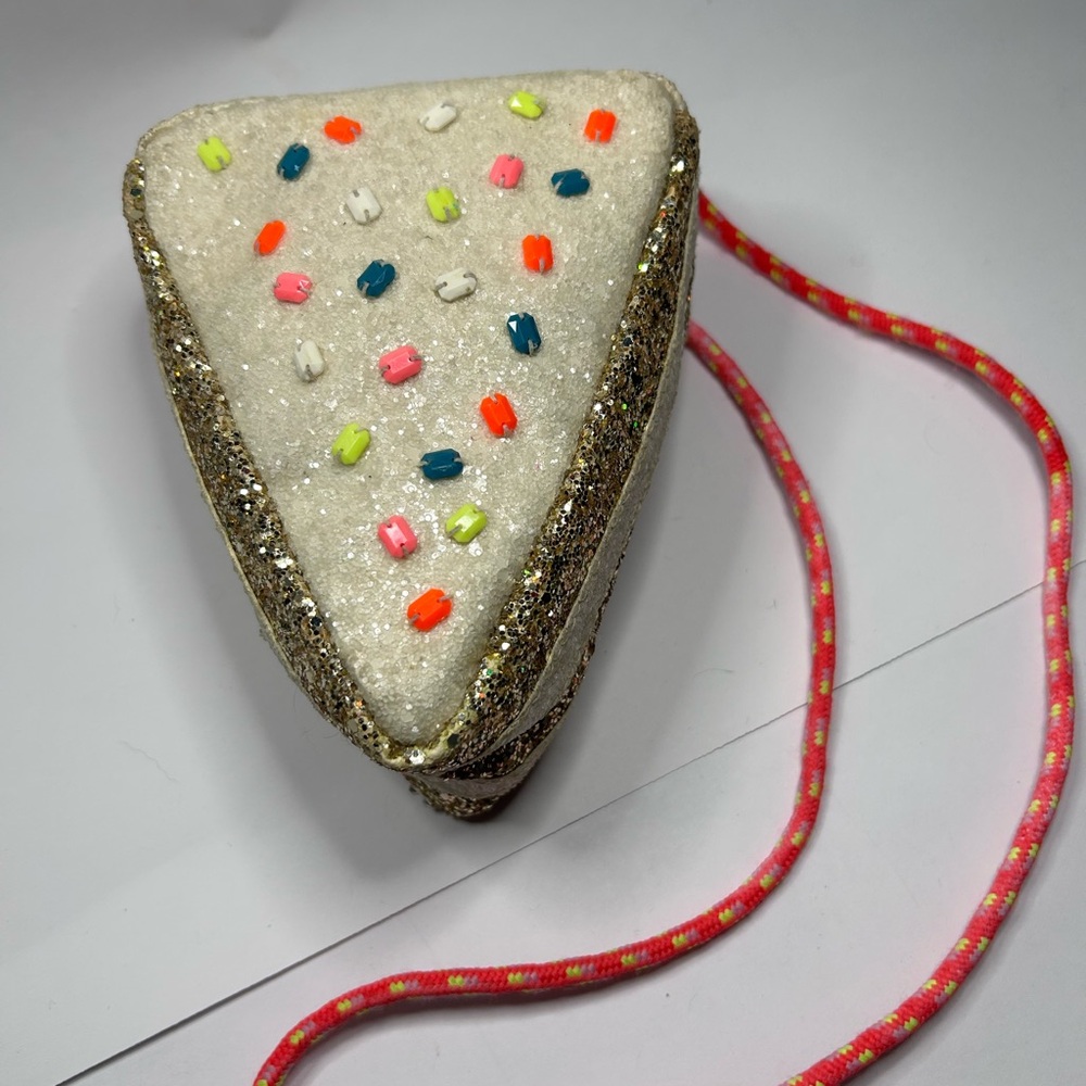 Crewcuts Glittery Cake Slice Bag